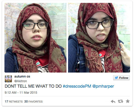 allthecanadianpolitics:#DressCodePM: Stephen Harper Mocked For Niqab CommentsStephen