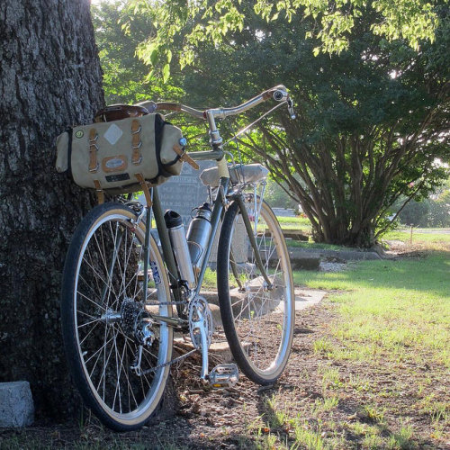 kinkicycle: From shade to shade on a hot summer day #rivbike by Pondero on Flickr.