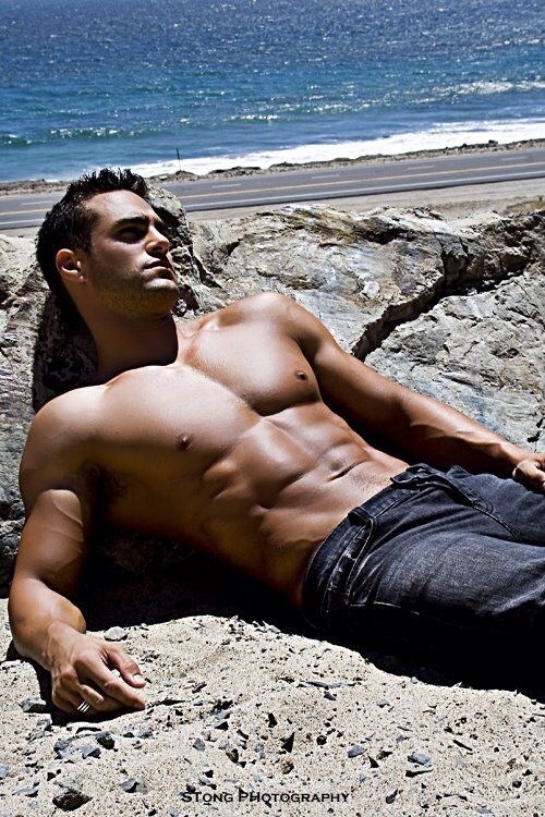 anademonia:  Sexy and hot…stunning man! #hot male model #handsome #man hottie #eye