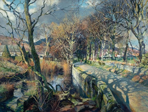 urgetocreate: James McKintosh Patrick (Scottish 1907-98), December Sunshine, 1949, Oil on canvas