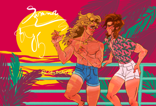 lazybakerart:My postcard for the @summerof85zine!redbubble///twitter///commissions