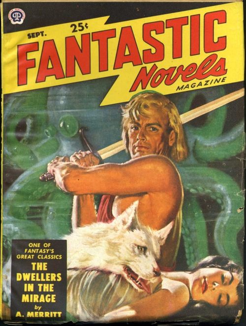 vintagegeekculture:The always amazing covers for Abraham Merritt’s eerie horror-fantasy novel, The D