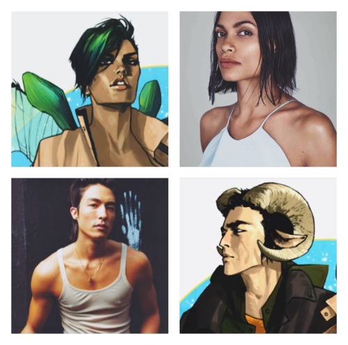 sarma: the-blind-assassin: Saga Fancast Rosario Dawson as Alana Daniel Henney as Marko G. Hannelius 