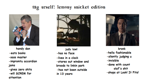 professorvonspooky:I was thinking about the various people who’ve portrayed Lemony Snicket and