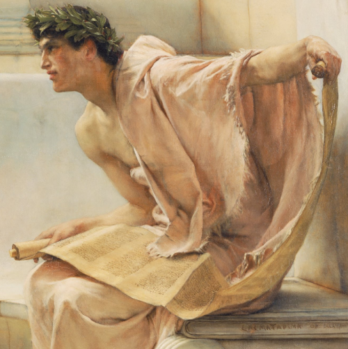 Sir Lawrence Alma-Tadema, Details from A Reading from Homer (1855), Philadelphia Museum of Art
