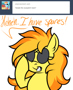 ask-spitfire-thewonderbolt:  Eyepatches for