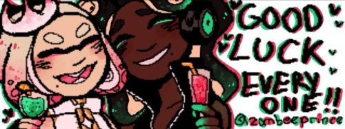 colored art i did for splatfest for my header!