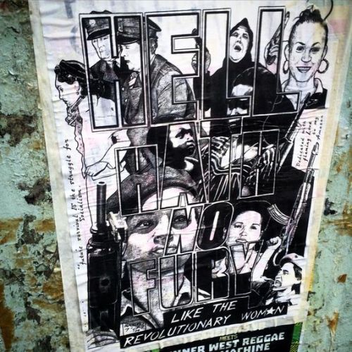 Anarchist posters seen around Sydney.