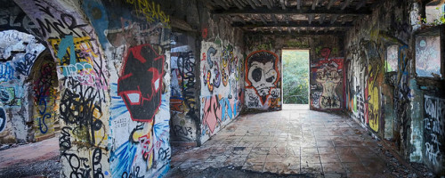 fuckyeahabandonedplaces:pano abandon by mouttetg on Flickr.