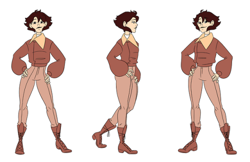 devonell:A revamped turnaround of my pilot character, 3rd times the charm? some more visual developm