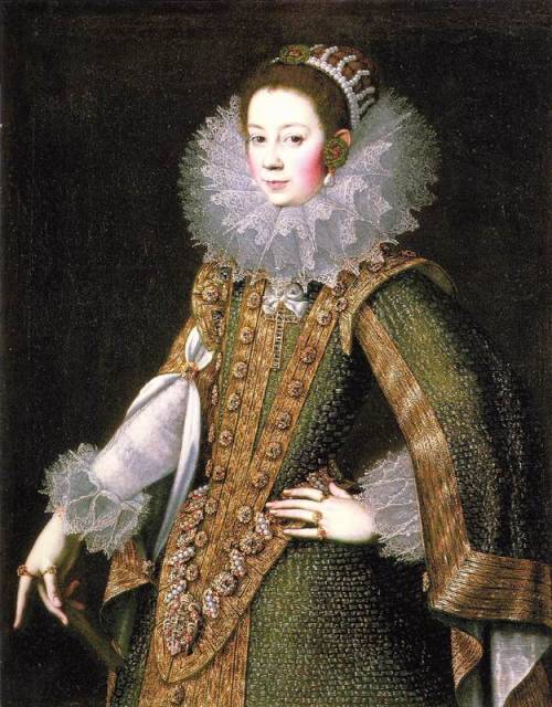 Three portraits by Rodrigo de Villandrando:Portrait of a lady,1610sPortrait of Isabel of France,Quee