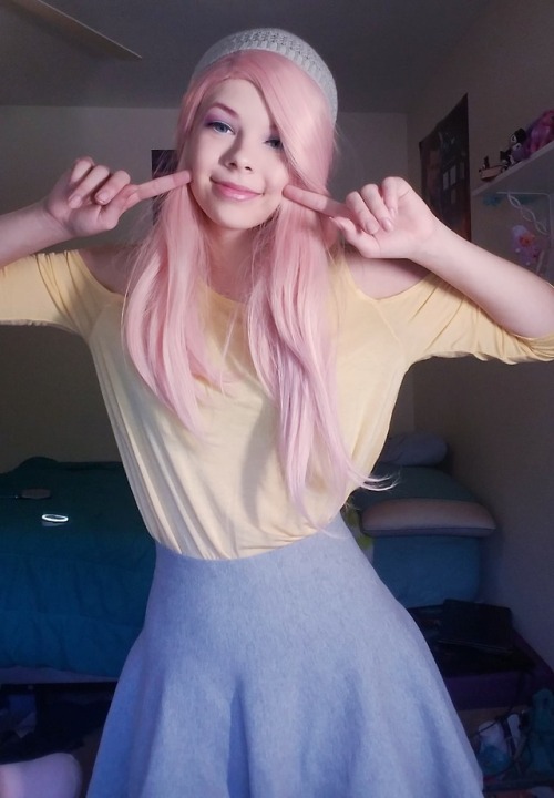 sapphire-ink-cosplays: Revamped my Fluttershy outfit and makeup! Show: My Little Pony: Friendship is