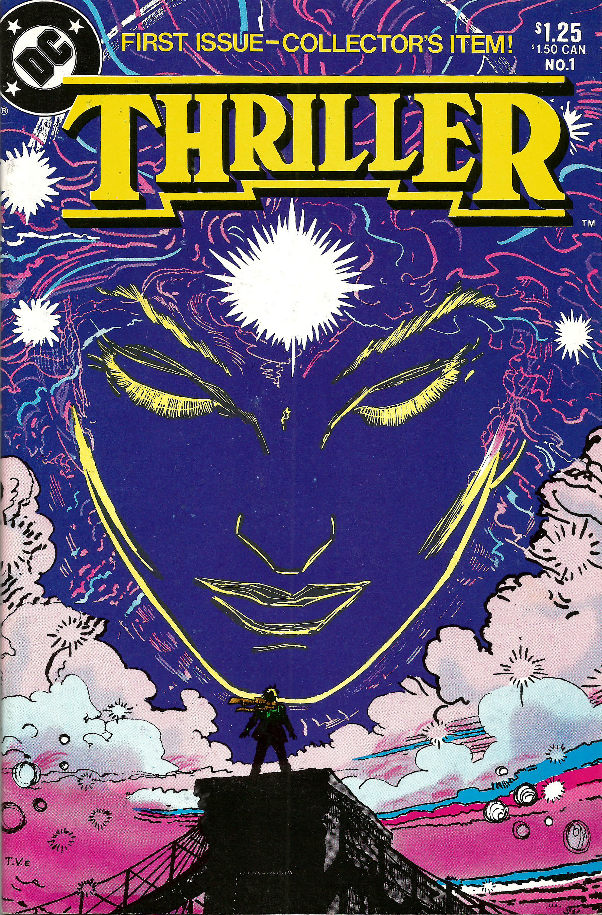 Thriller No. 1 (DC Comics, 1983). Cover art by Trevor von Eeden.From a comic shop
