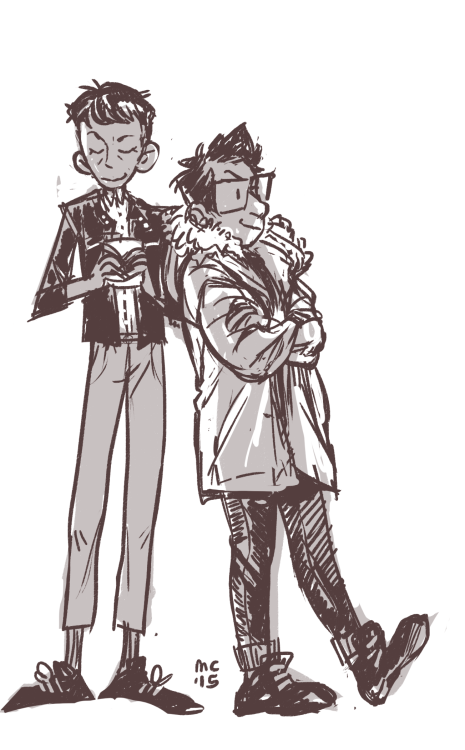 jeremyjohnirons:newt nagged hermann for like 2 hours to do a jacket swap