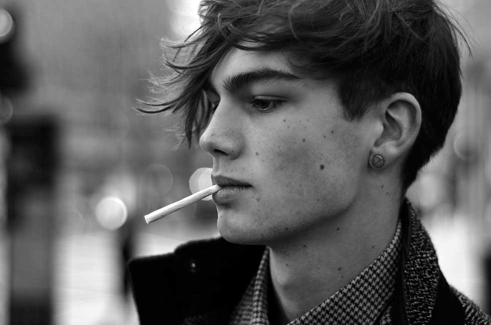 model-hommes:  Sam Alexander with Established Models.