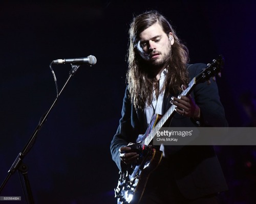 Winston Marshall of Mumford & Sons performs at the Infinite Energy Arena in Duluth, Georgia on A