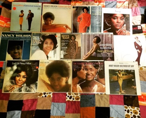 My Nancy Wilson collection! #NancyWilson #FancyMissNancy #vinyl #Superfan #Searsly #RipNancyWilson h