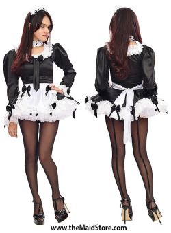 thefrenchmaids: Pretty satin French maid