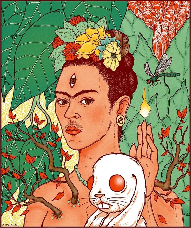 lonequixote:   Jermaine Rogers     Cosmic Daughter (Frida)   (via @lonequixote) 