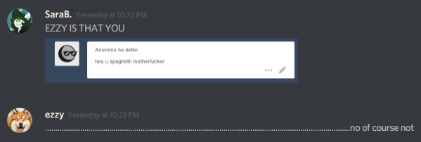 turntechtestament: friendship @aeritus  I mean, you litterally called me pasta once