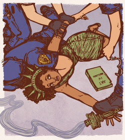 Ghettablasta:    “… An Assault On Your Civil Rights” Illustration By Andrea