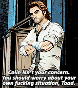 franklinclinton:  Bigby being an asshole 