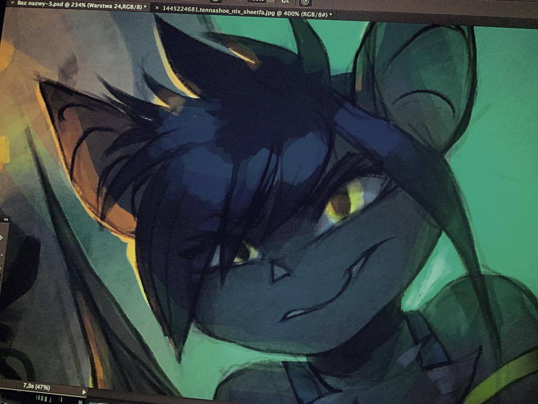 &ldquo;The face I make when I am working on heavily shaded piece and I got the