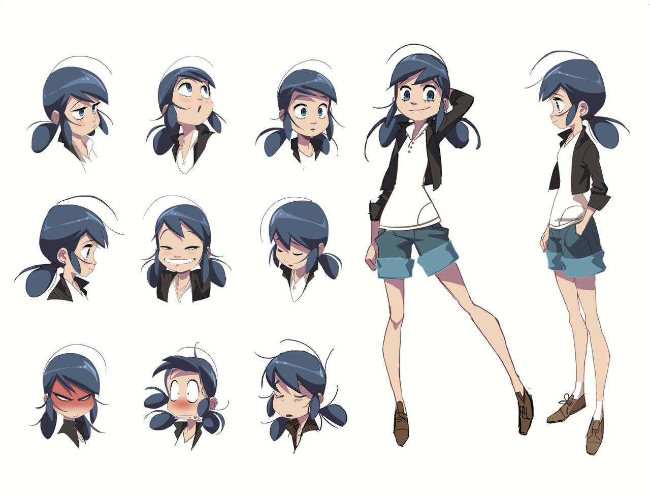 Miraculous Tales Of Ladybug Cat Noir Check Out This Marinette Expression Sheet Concept