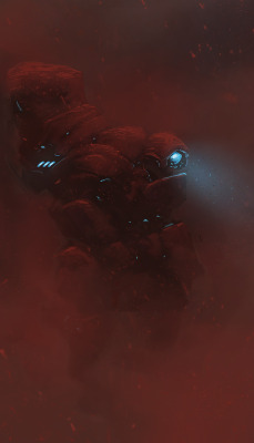 cobaltplasma:  Red Dust, 30min spitpaint,