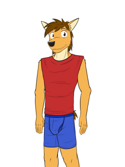 Coyote Dude In His Undies.