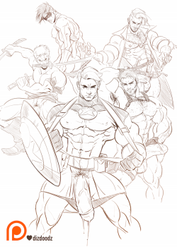 p2ndcumming:  dizdoodz:  Sketch-vengers Assemble!