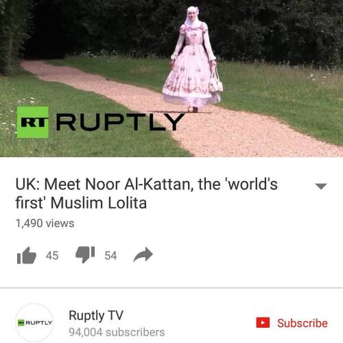 @ruptly video interviewed me https://youtu.be/Aa9TsZhtcCE #sugarnoor #muslimlolita #eglcommunity #in