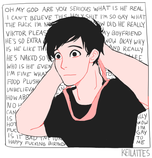 keilattes: hbd yuri!! from viktor, w love <3 plot twist: he actually can’t see shit w out his glasses 