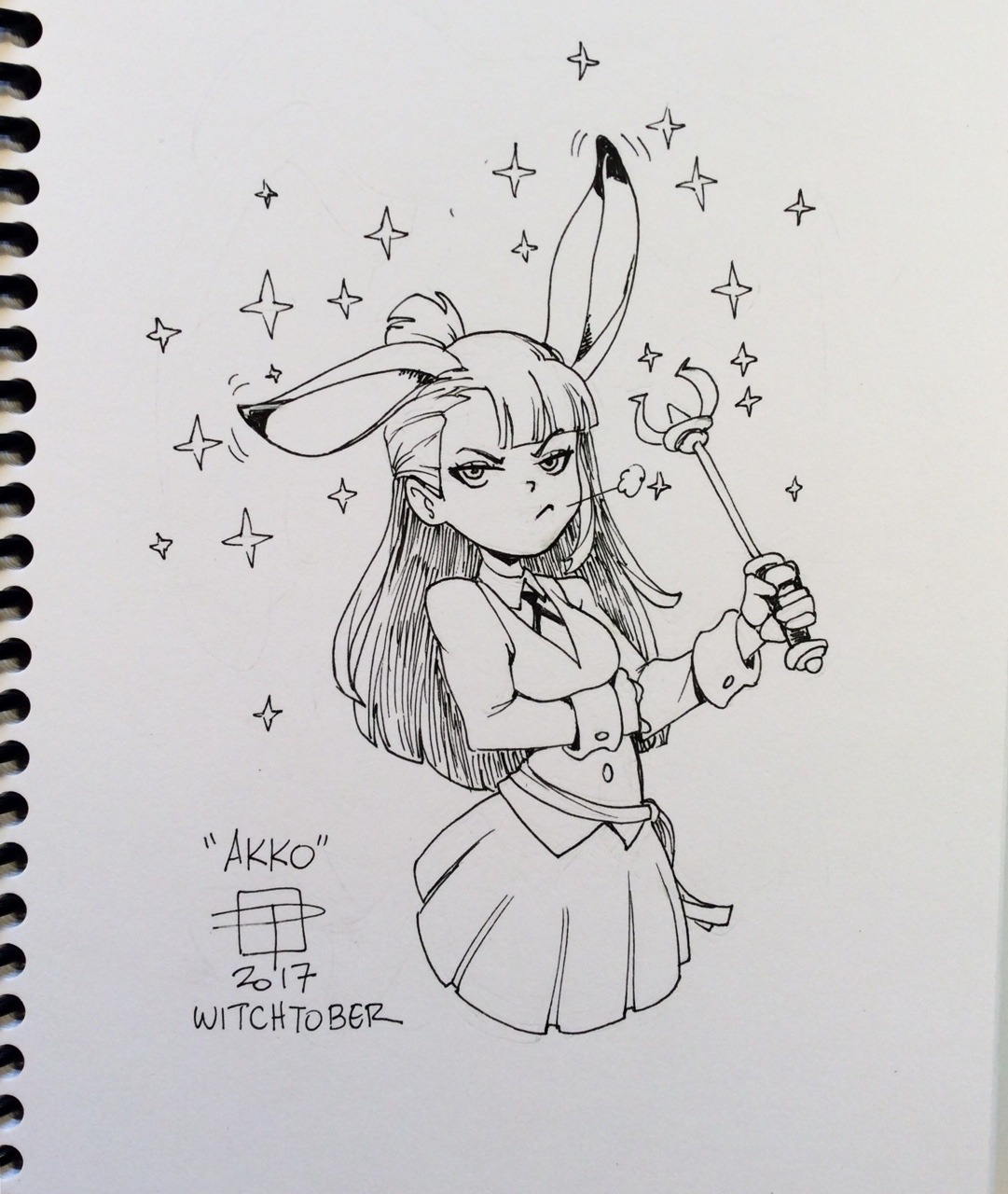 callmepo:Witchtober day 4: Atsuko Kagari from Little Witch Academia