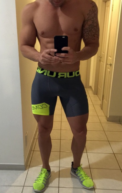 shorts-and-underwear:Lycra sport shorts with