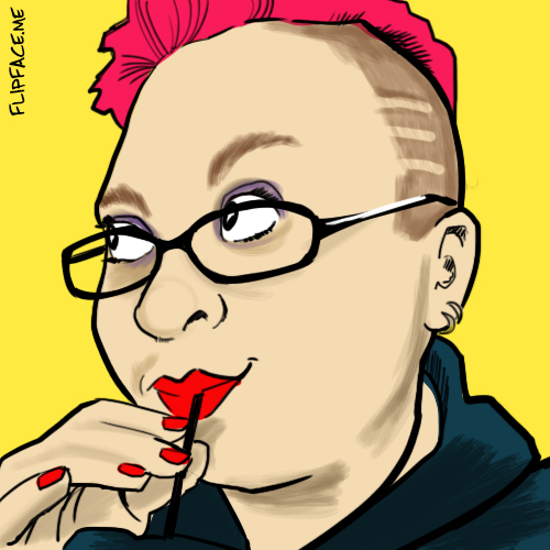 My new avatar was a Geek a Week Kickstarter perk and I’m kind of in love with it. Also it reminds me that I need to start shaving racing stripes on my head again.