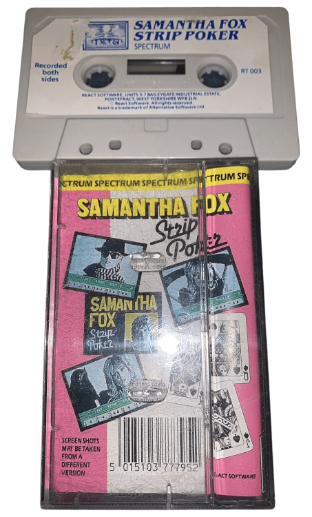 Samantha Fox Strip Poker - ZX Spectrum cassette