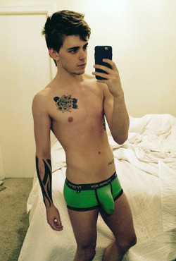 andrewchristian:  Tattoo Trophy Boy fills out our boxers nicelyhttp://www.andrewchristian.com/index.php/underwear/boxer-briefs.html30% off Valentines Day Sale Use Code: 30VDAYSALE  