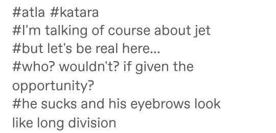 idekwhatthisblogisanymore:azu1as:tisthequenchiest:glokka:tisthequenchiest:glokka:Gotta love Katara, who upon being reunited with her ex, immediately tried to murder him How dare you leave this is the notes OPHOW COULD YOU MAKE IT BETTER OP!?Im fuckign