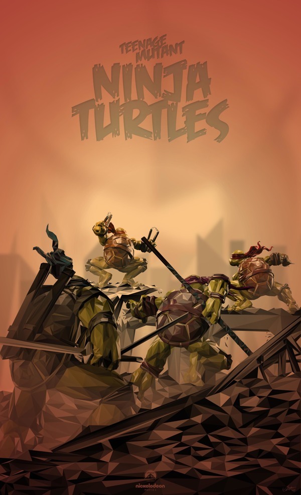 pixalry:  Teenage Mutant Ninja Turtles! - Created by Simon Delart This rad design