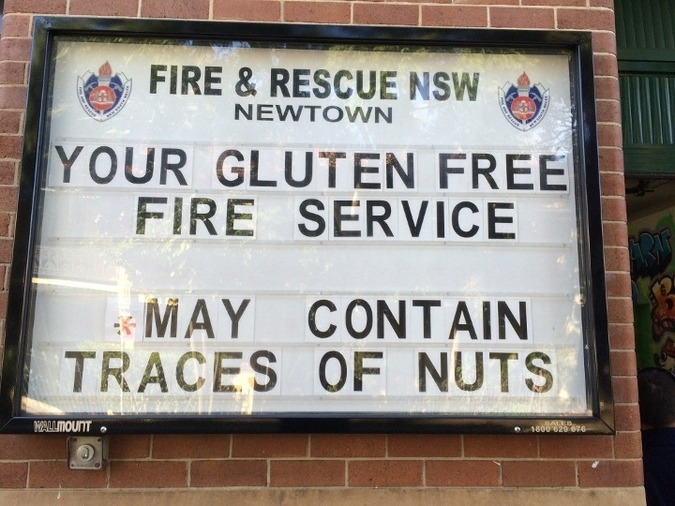 pr1nceshawn:  Message board signs from the  Newtown Fire Station. 