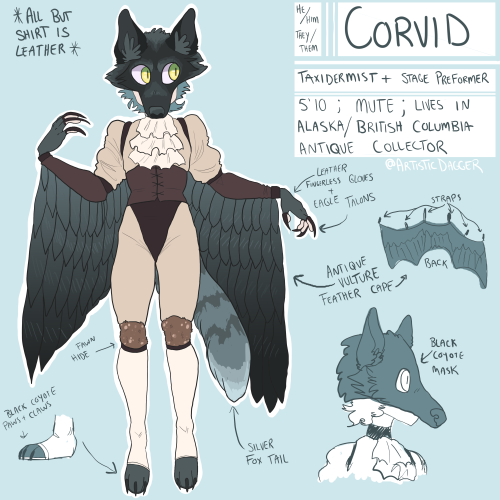 May I introduce to you: Stage Name: CORVIDUltimate Taxidermist