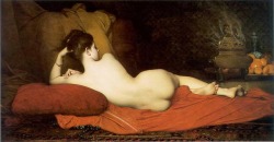 loumargi:  by Jules Joseph Lefebvre (1836-1911) Odalisque - 1874 