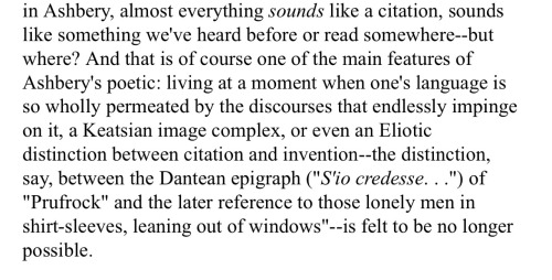 &lsquo;Normalising John Ashbery&rsquo;, Marjorie Perloff.