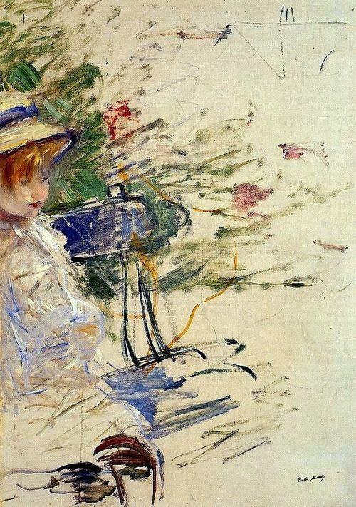 Little Girl in a Garden, Berthe Morisot. 1884