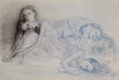 Dorian Vallejo (American, b. 1968, NYC, based PA, USA) - 1: Drawing 2, Thread  Mixed Media on Handma