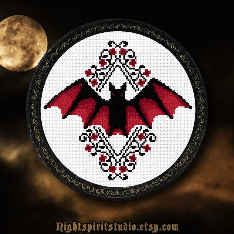 Goth Symbols Pattern Pin for Sale by StilleSkygger