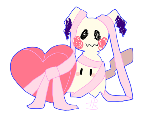 prettypastelstudios:  💝 Mimikyu wants to give you a Valentine! 💝(o・・o)🎀