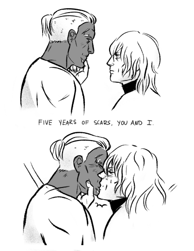 gracedrawsstuff:a reunion kiss