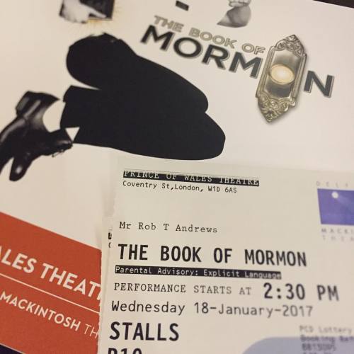 Been waiting YEARS to see this #BookOfMormon (at The Book of Mormon - London)